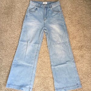 ROLLAS High-rise Wide Leg Jeans